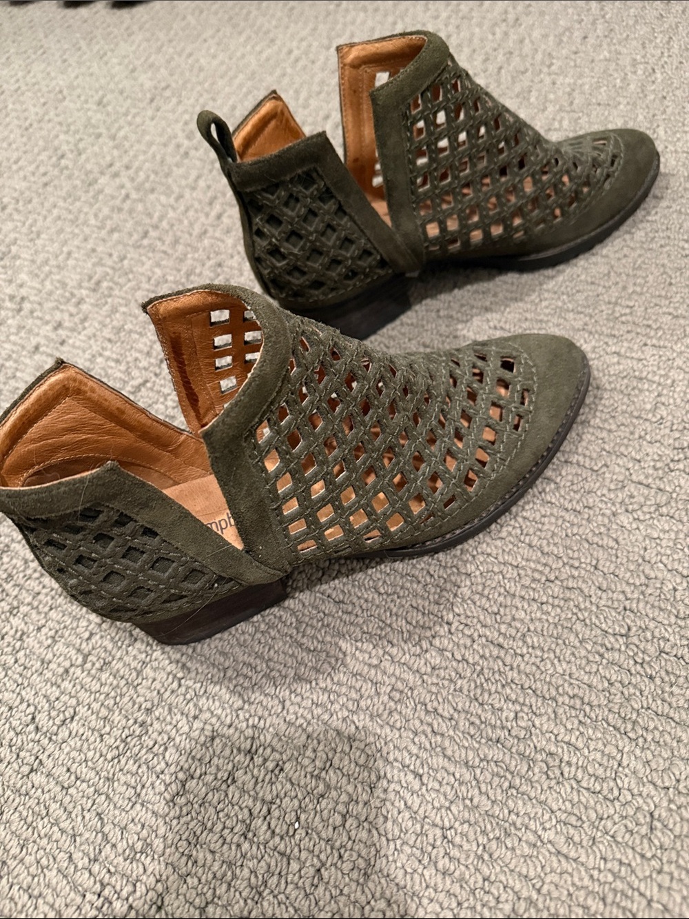 Jeffrey Campbell Ankle Booties Suede Size 7